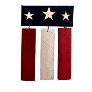 #772 
American Wooden Flag Handmade